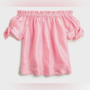 NWT J.Crew off-the-shoulder top in silk shantung Size 10